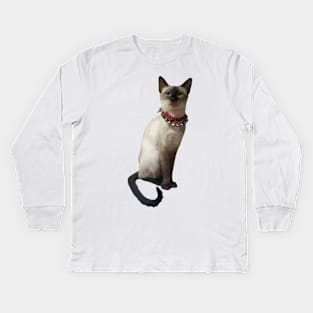 Siamese Cat Kids Long Sleeve T-Shirt